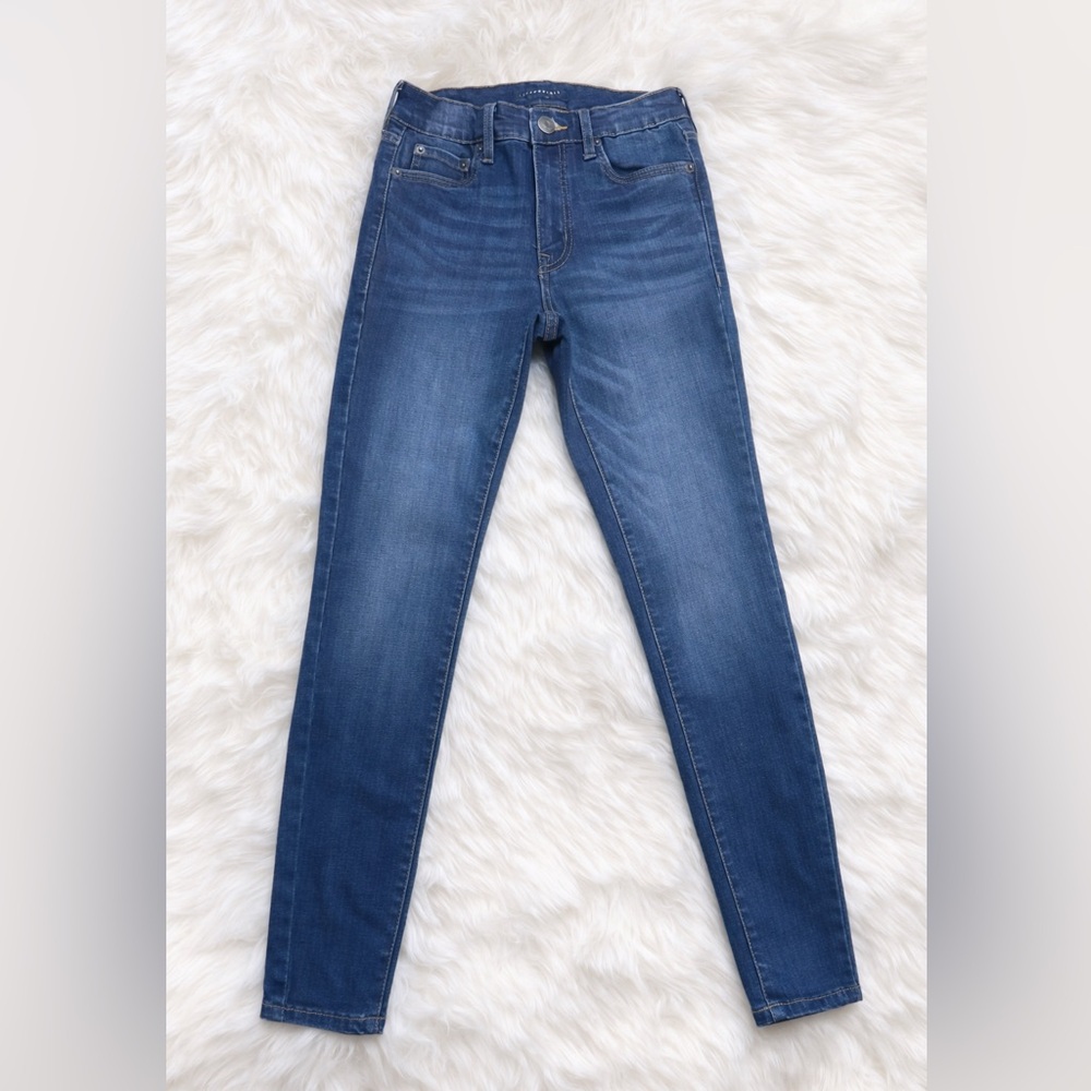Aeropostale High Rise Size 2 Short Dark Wash Skinny Jeans